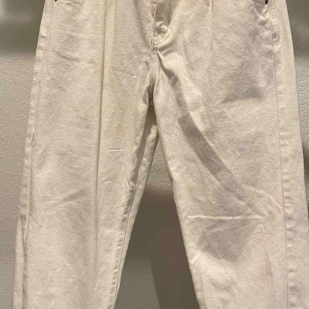 Shein cream-colored jeans
